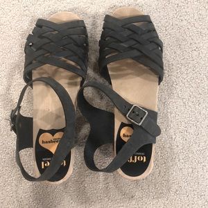 Swedish Hasbeens clog sandals size 38